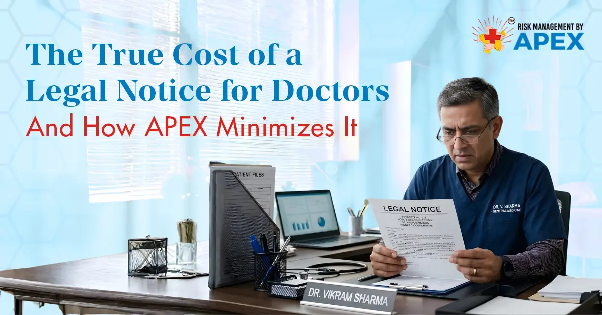 The True Cost of a Legal Notice for Doctors - And How APEX Minimizes It by Risk Management by Apex