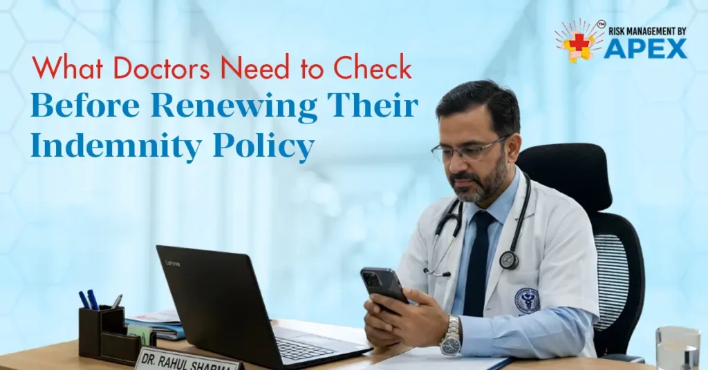 What Doctors Need to Check Before Renewing Their Indemnity Policy by Risk Management by Apex