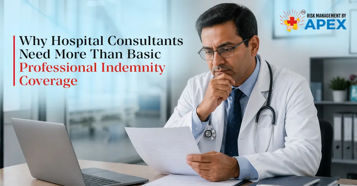 Why Hospital Consultants Need More Than Basic Professional Indemnity Coverage by Risk Management by Apex