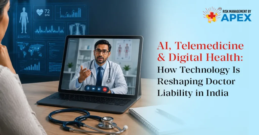 AI, Telemedicine & Digital Health How Technology Is Reshaping Doctor Liability in India by Risk Management by Apex